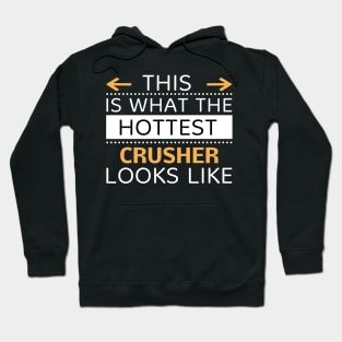 Crusher Looks Like Creative Job Typography Design Hoodie